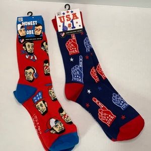 2 Pairs Patriotic Socks 🇺🇸
